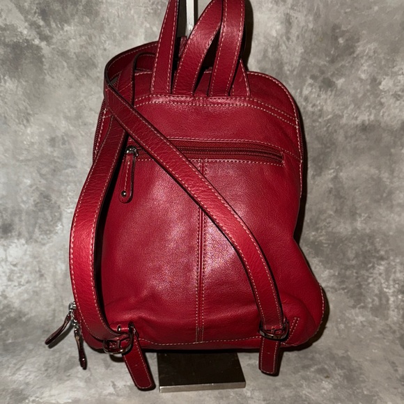 Tignanello Striped Shoulder Bag with Red Accents B8 - Picture 2 of 4